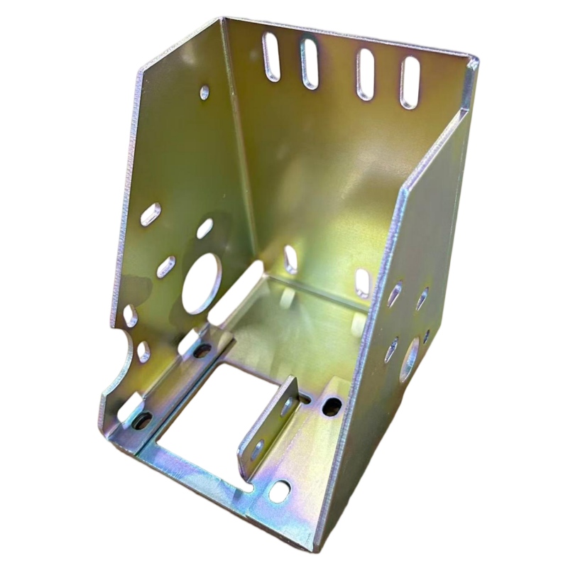 Yellow Chromate Steel Mounting Bracket Parts