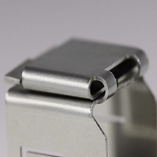 Custom Bent Sheet Metal Bracket Curled Hinge